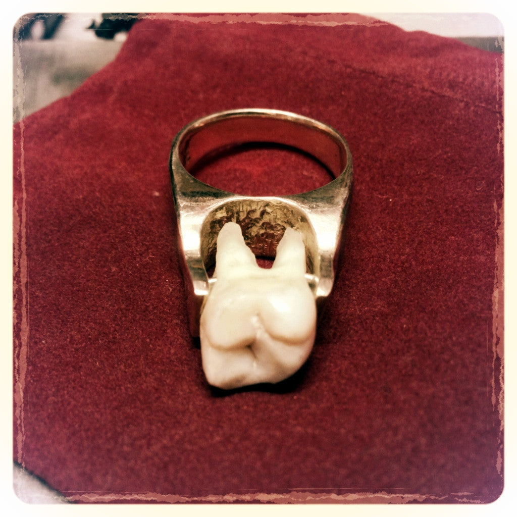 Human Teeth Rings Real Human Tooth Ring in Sterling Silver – DeathIsntTheEnd